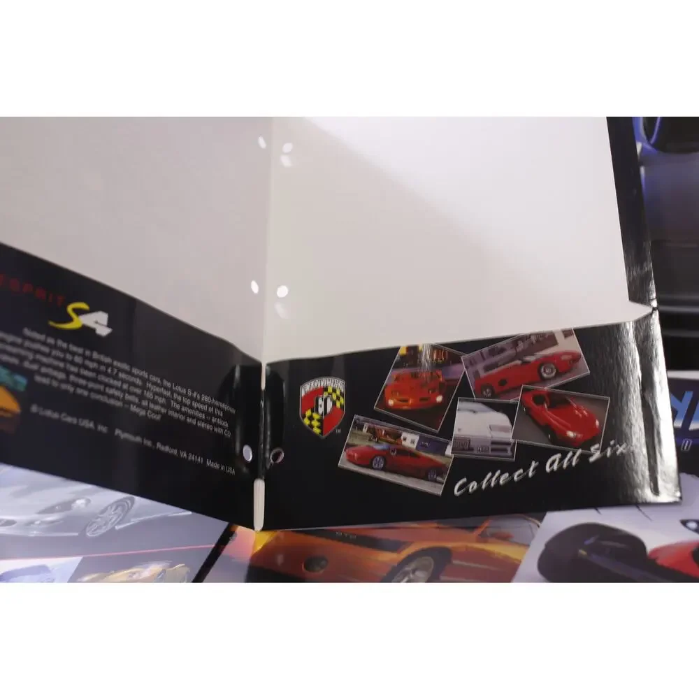 Unused 90s Sports Car, Portfolio, Lot, Paper Folder, Set of 6, Automotive, Offi